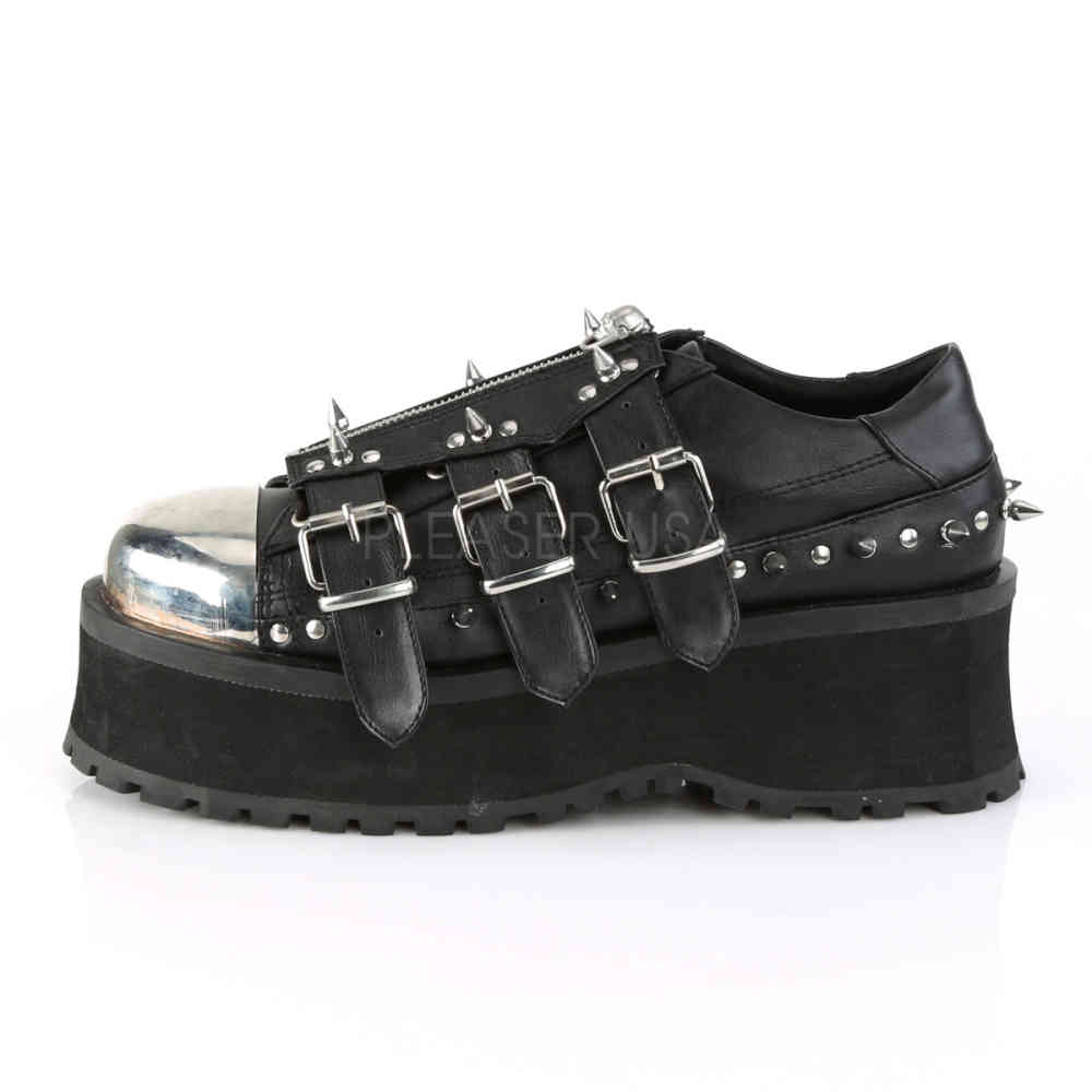 DemoniaCult - GRAVEDIGGER-03 Plateausneaker - Schwarz